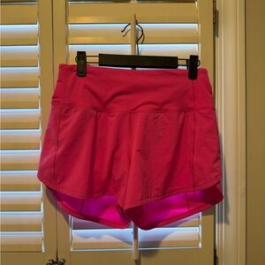 Lululemon Athletica Bright Pink Athletic Shorts